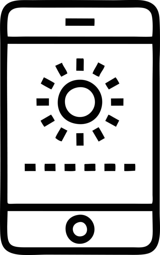 icono de sol en fondo blanco, ilustración del símbolo de icono de sol en negro sobre fondo blanco vector