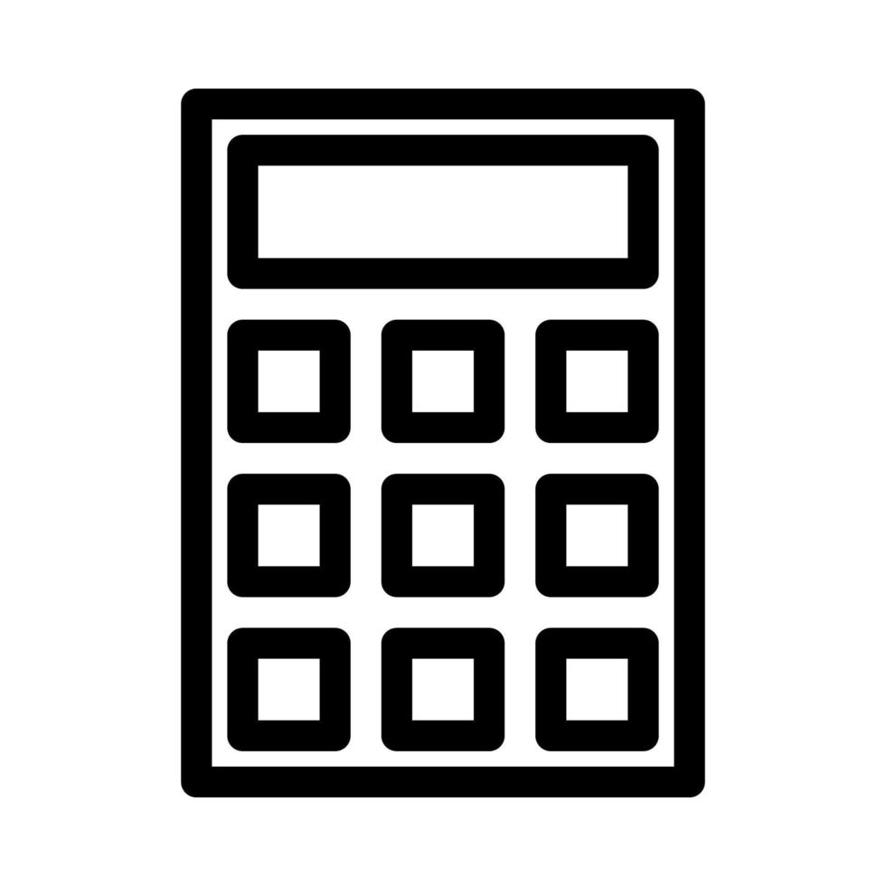 Calculator icon isolated on white background. Vector illustration. EPS 10.
