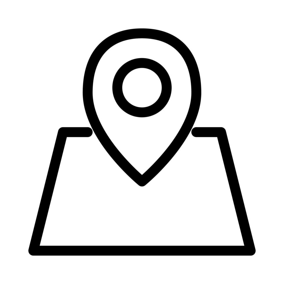 Map icon on white background. Vector illustration. EPS 10.