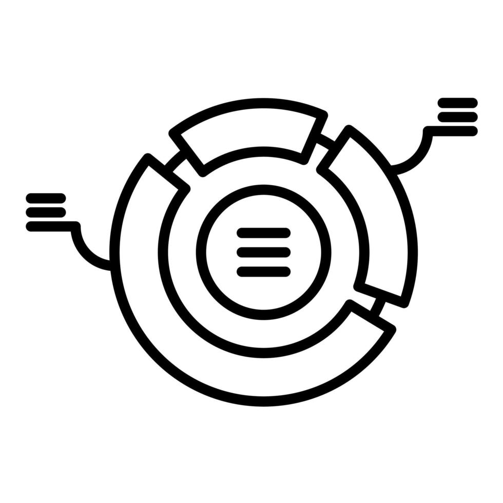 Doughnut Line Icon vector