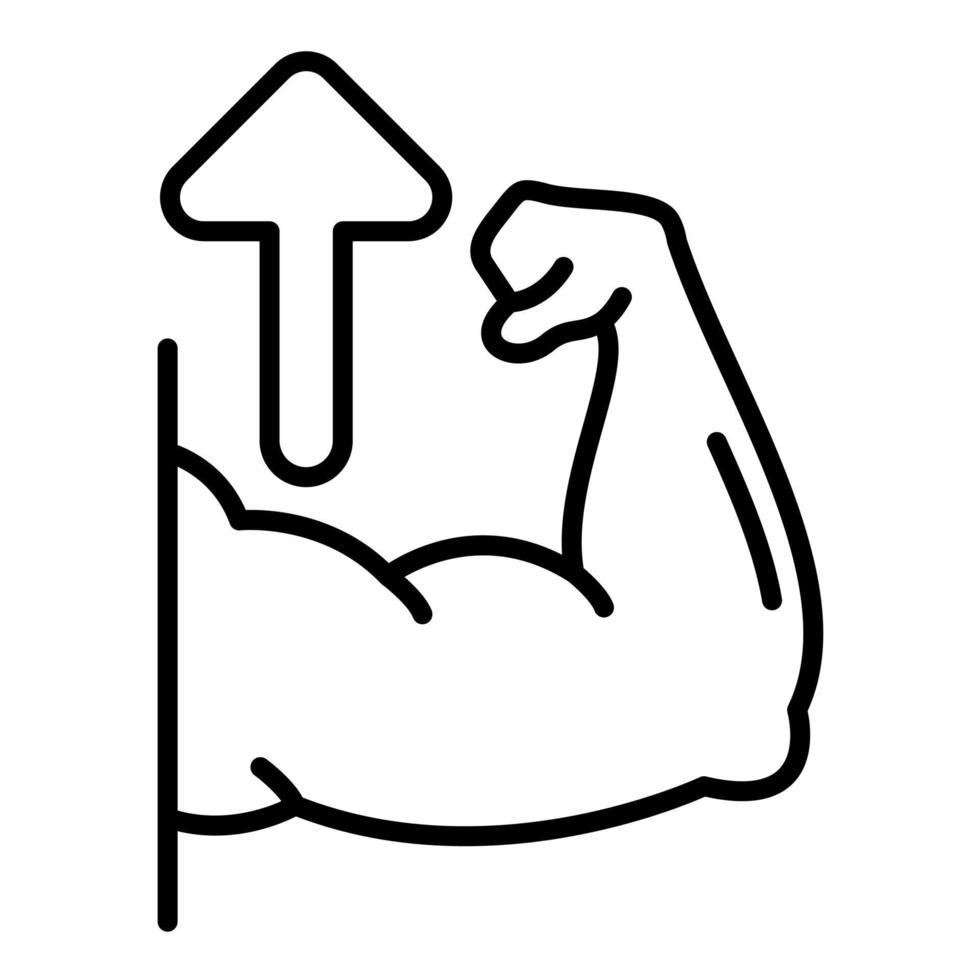 Muscles Line Icon vector