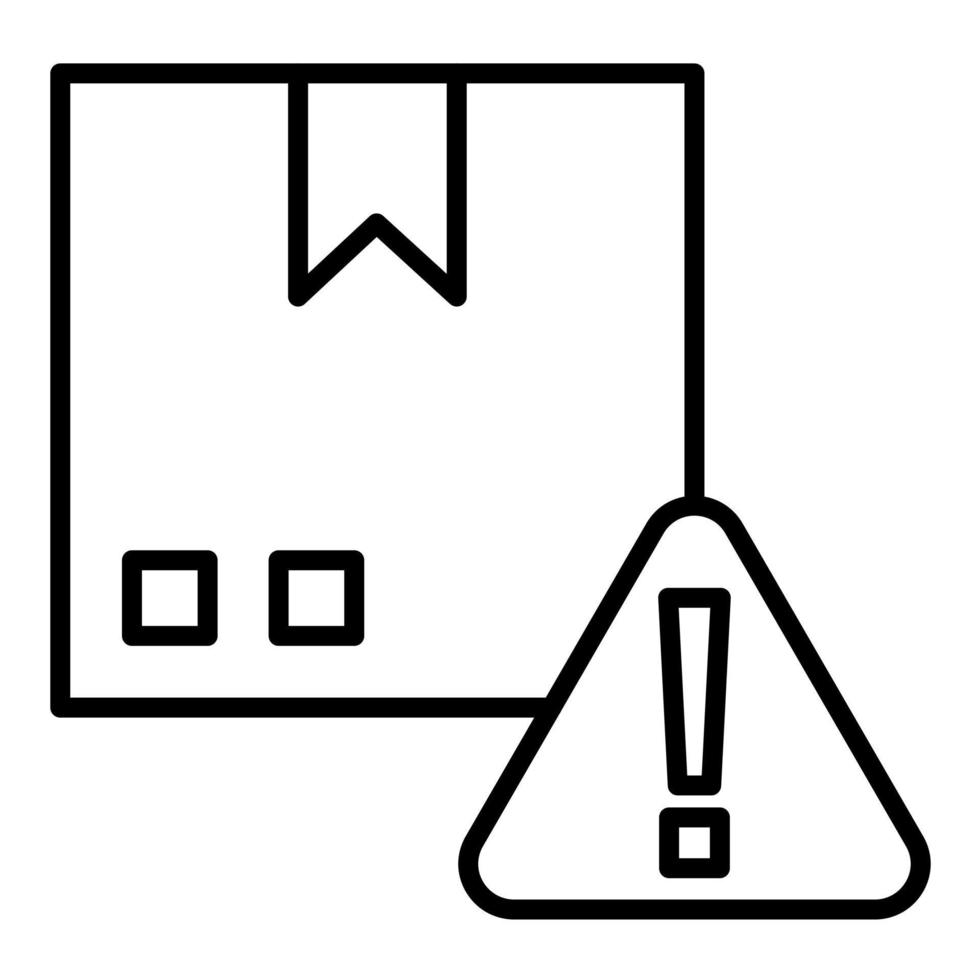 Dangerous Goods Line Icon vector