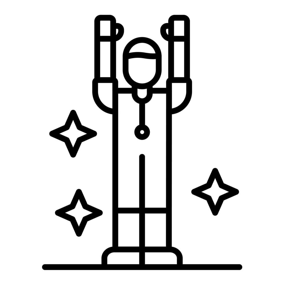 Stress Relief Line Icon vector