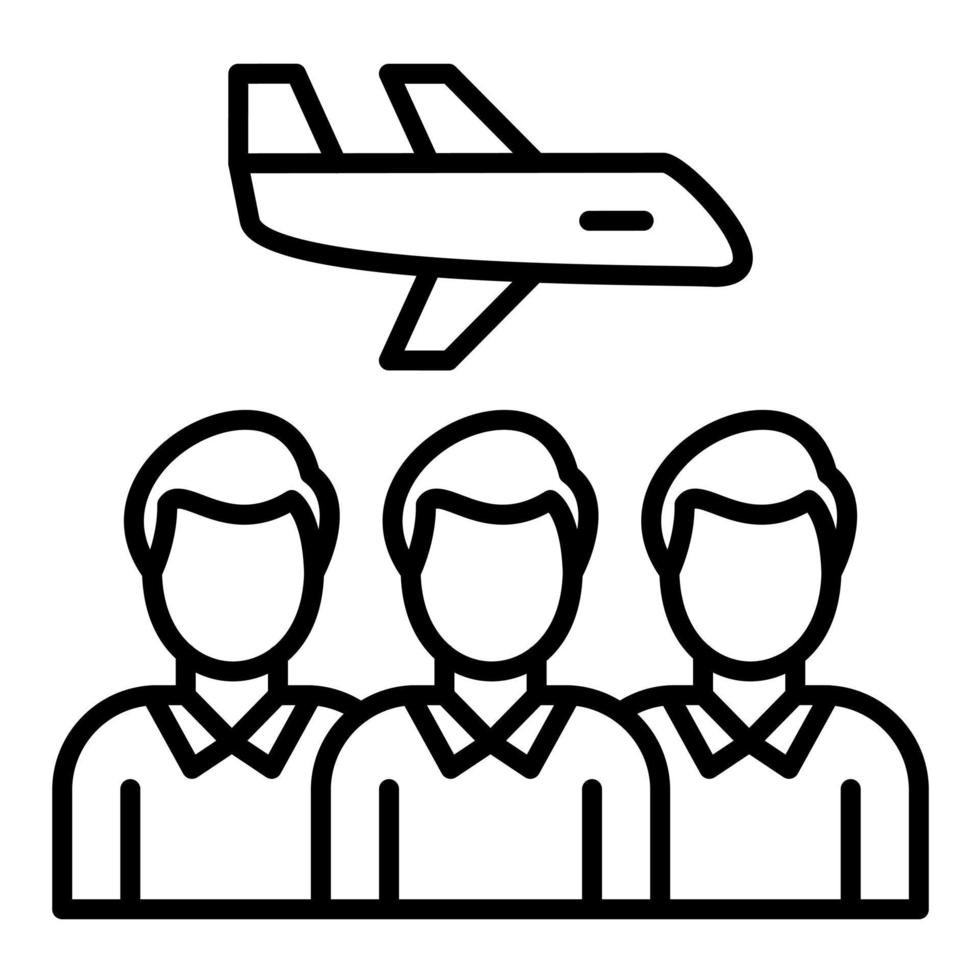 Group Travel Line Icon 14769160 Vector Art at Vecteezy