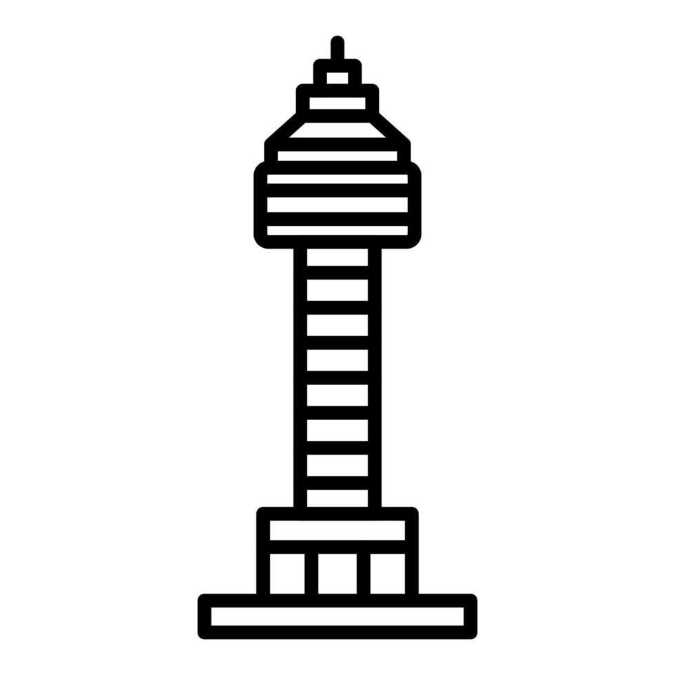 Trajans Column Line Icon vector