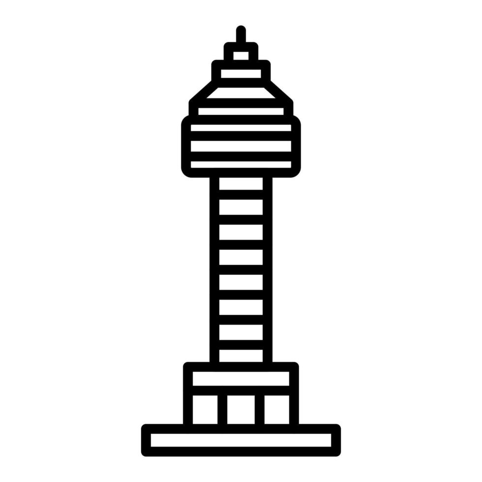 icono de línea de columna de trajanos vector