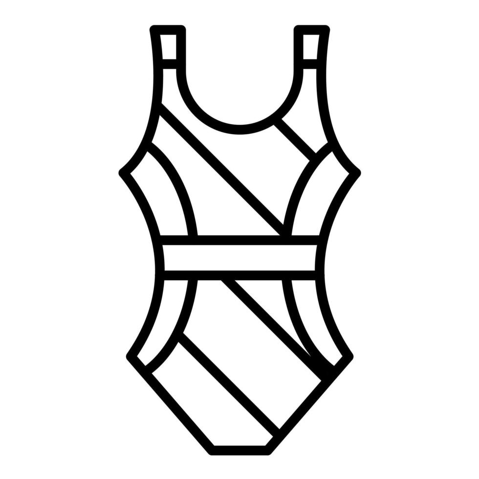 Swimwear Line Icon vector