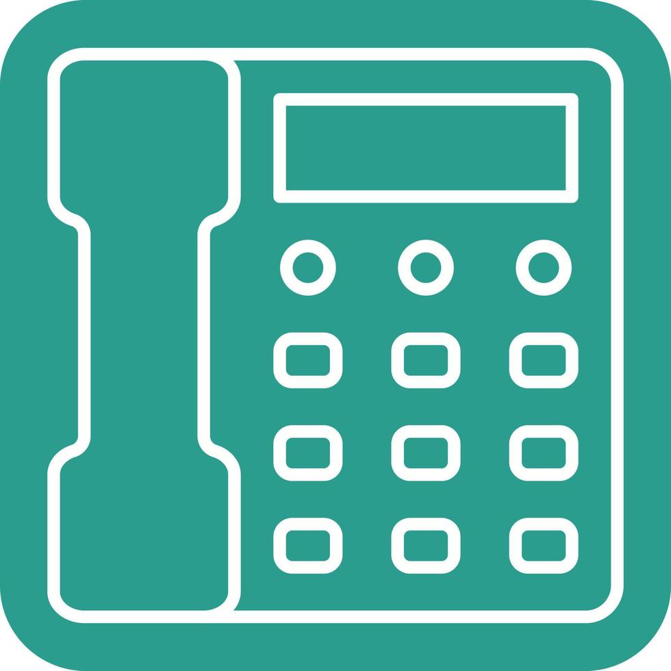 Telephone Line Round Corner Background Icons 14769495 Vector Art at