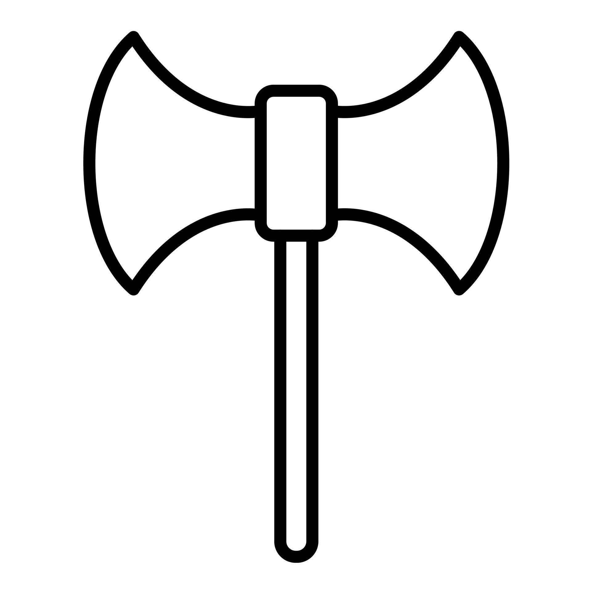 Labrys Line Icon 14769638 Vector Art at Vecteezy