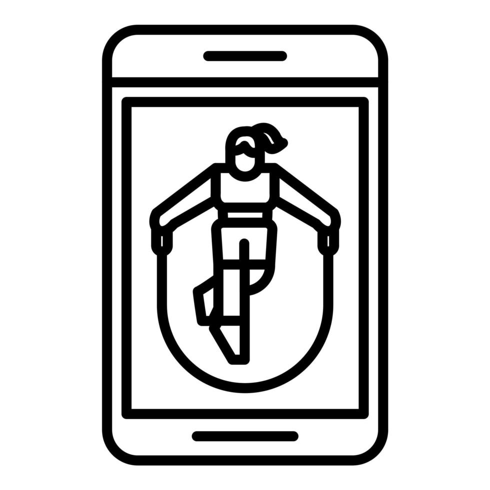 Jumping Jack Line Icon 14769712 Vector Art at Vecteezy