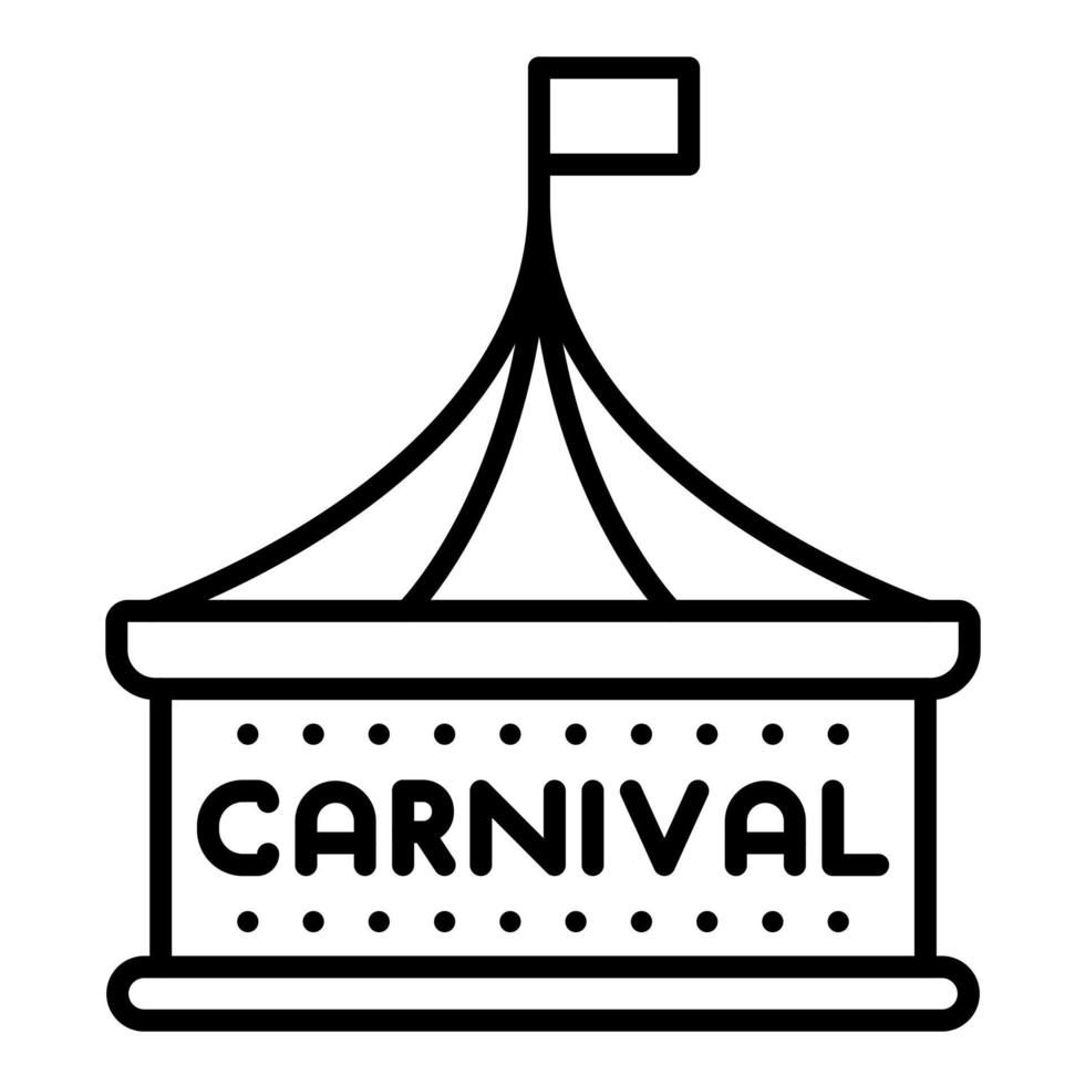 Carnival Line Icon vector