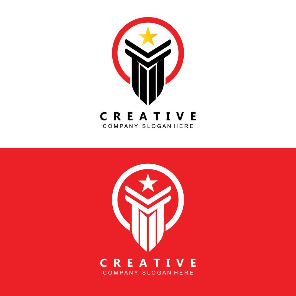 business pillar column logo vector symbol icon
