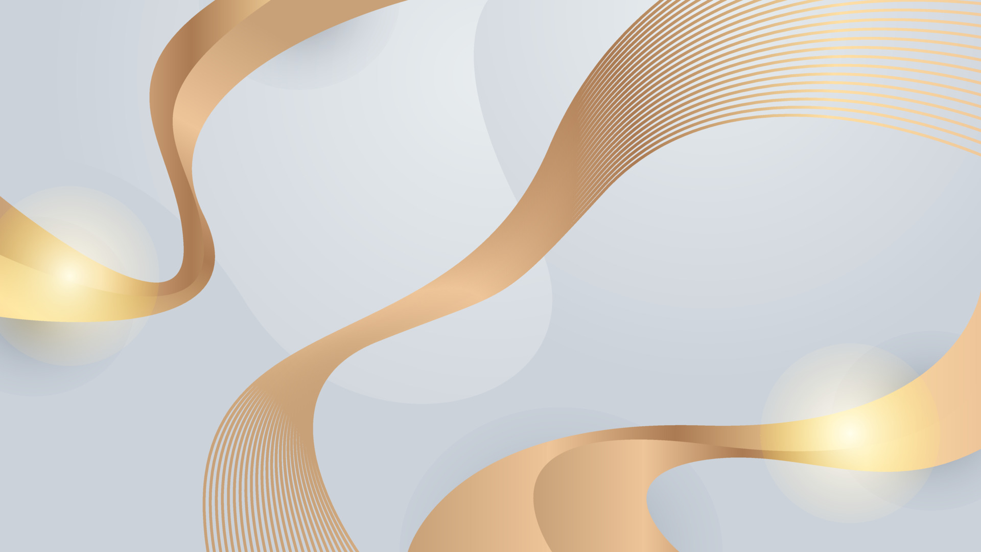 White and gold background with luxury abstract geometric shapes