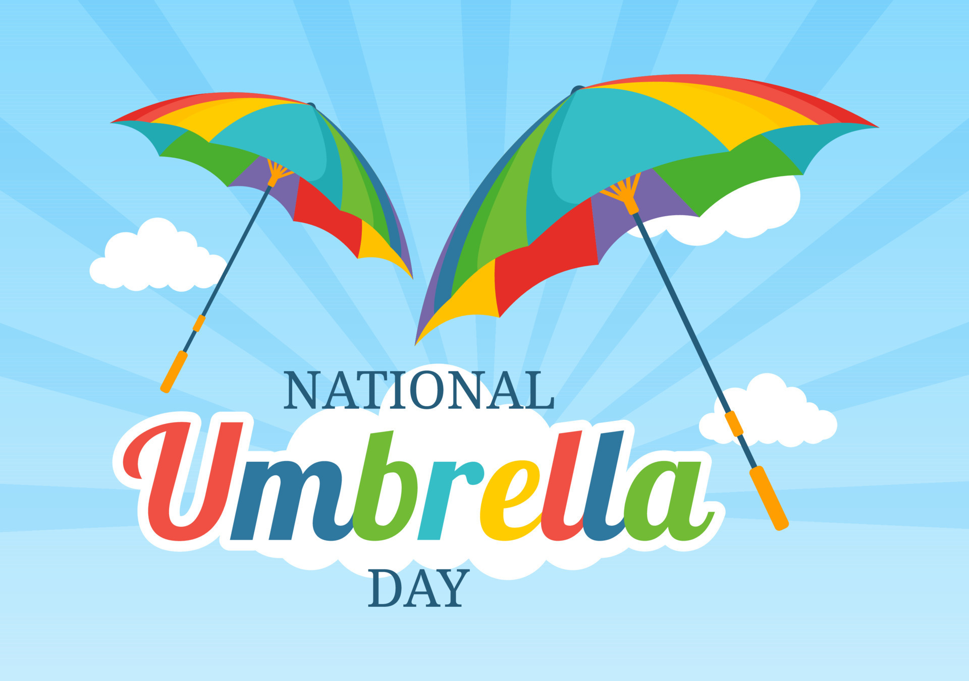 celebración del día nacional del paraguas el 10 de febrero para