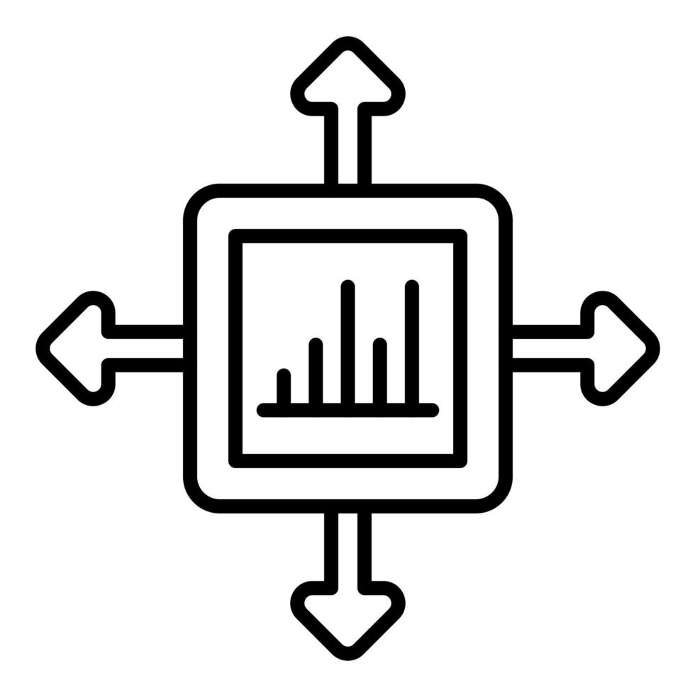 Performance Marketer Line Icon vector