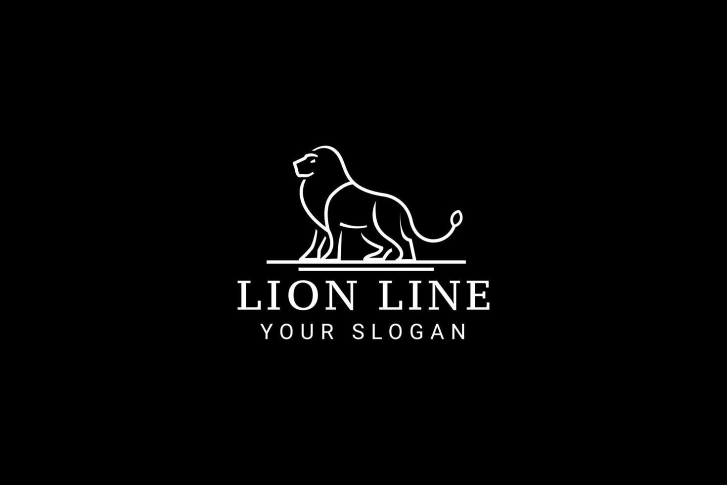 inspiración para el diseño del logotipo del rey león real vector