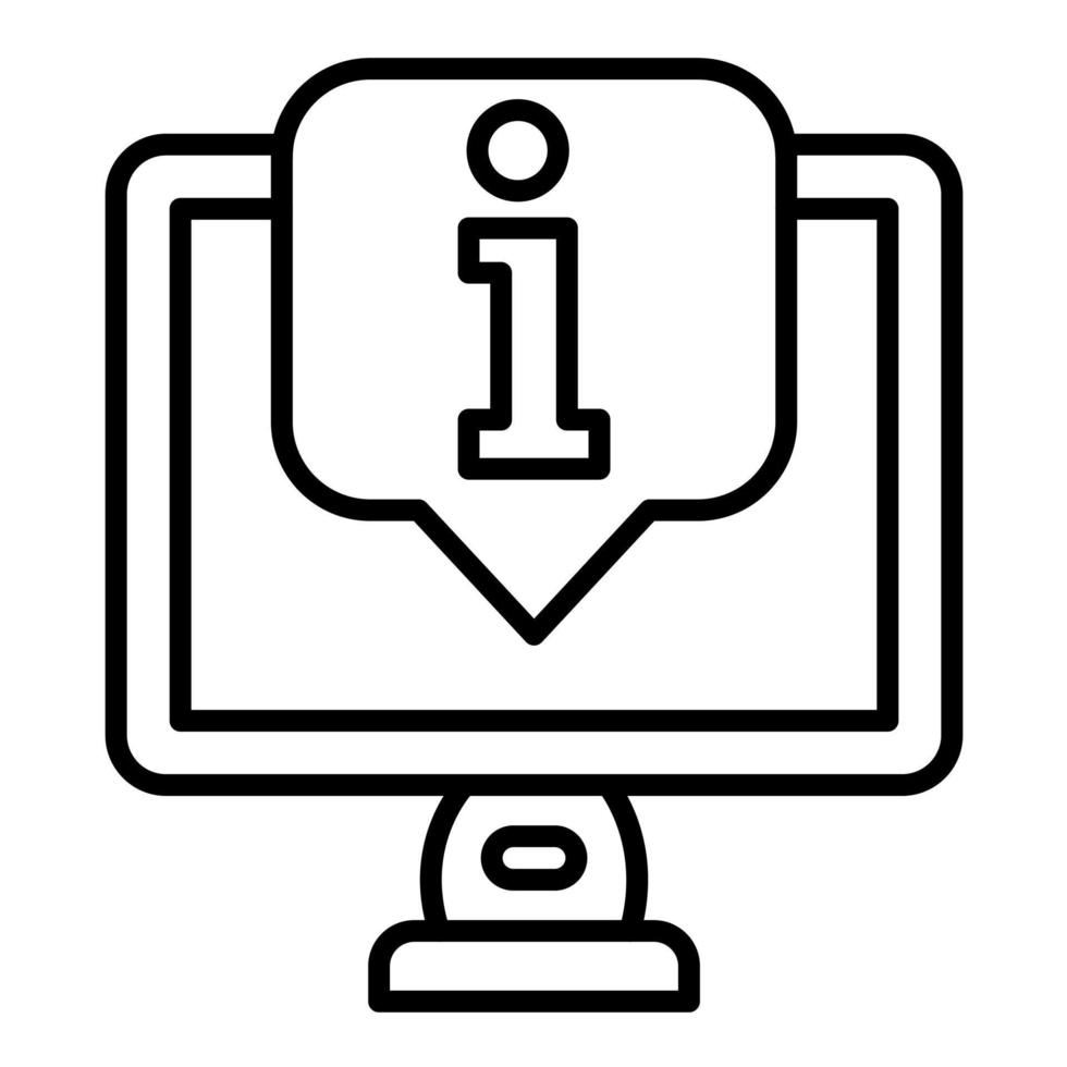 Info Line Icon vector