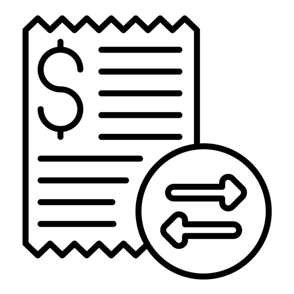 Transaction Fee Line Icon 14772670 Vector Art at Vecteezy