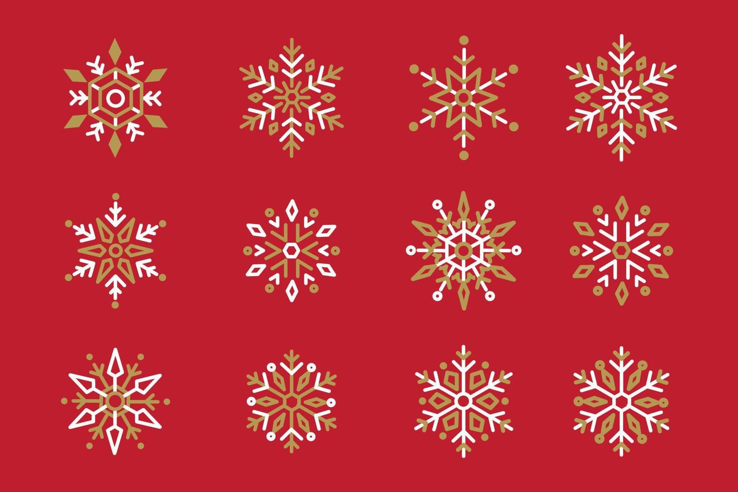 Ilustración de vector de fondo de diseño de Navidad de copo de nieve