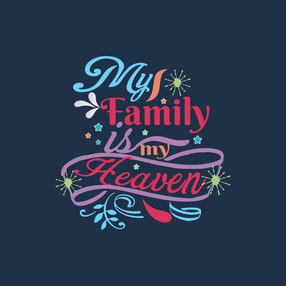 Family lover t-shirt design vector