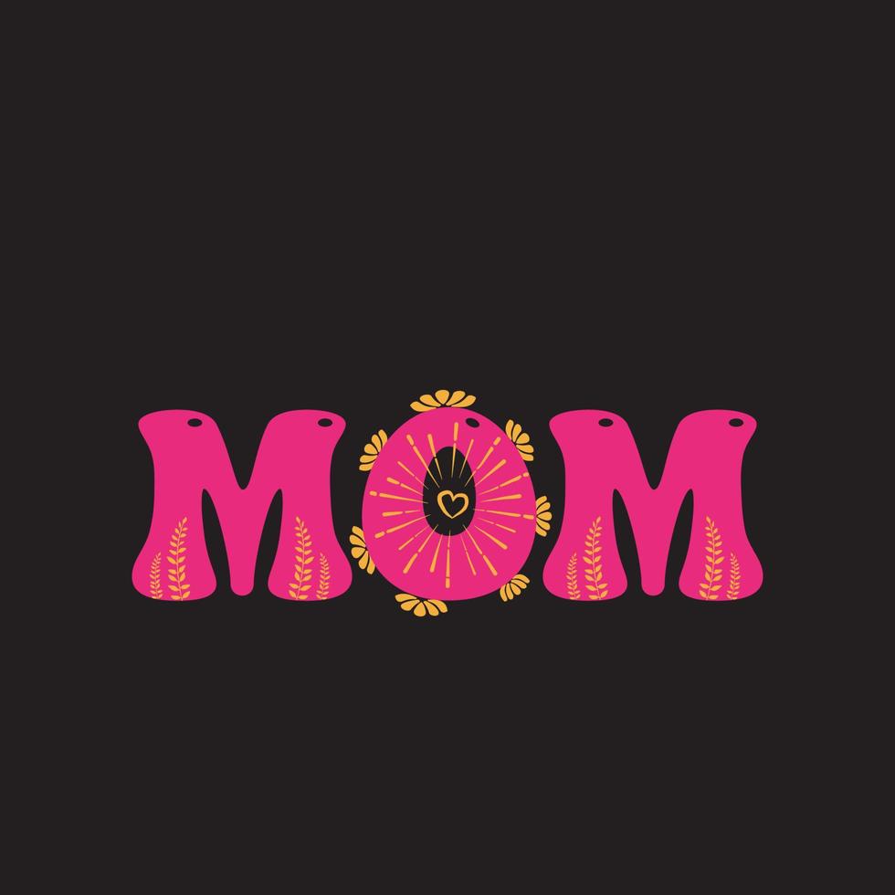 mom t-shirt design vector