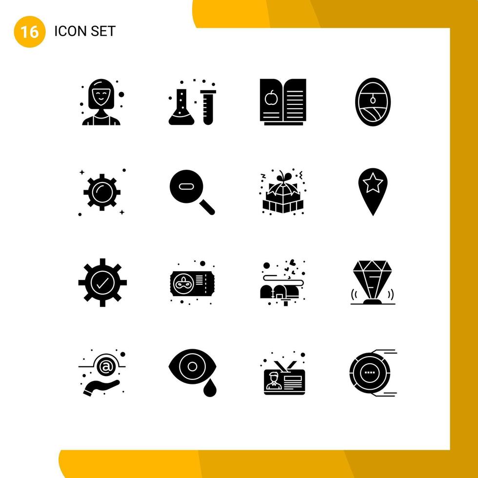 paquete de iconos de vector de stock de 16 signos y símbolos de línea para marketing empresarial laboratorio químico plano de ventana elementos de diseño de vector editables