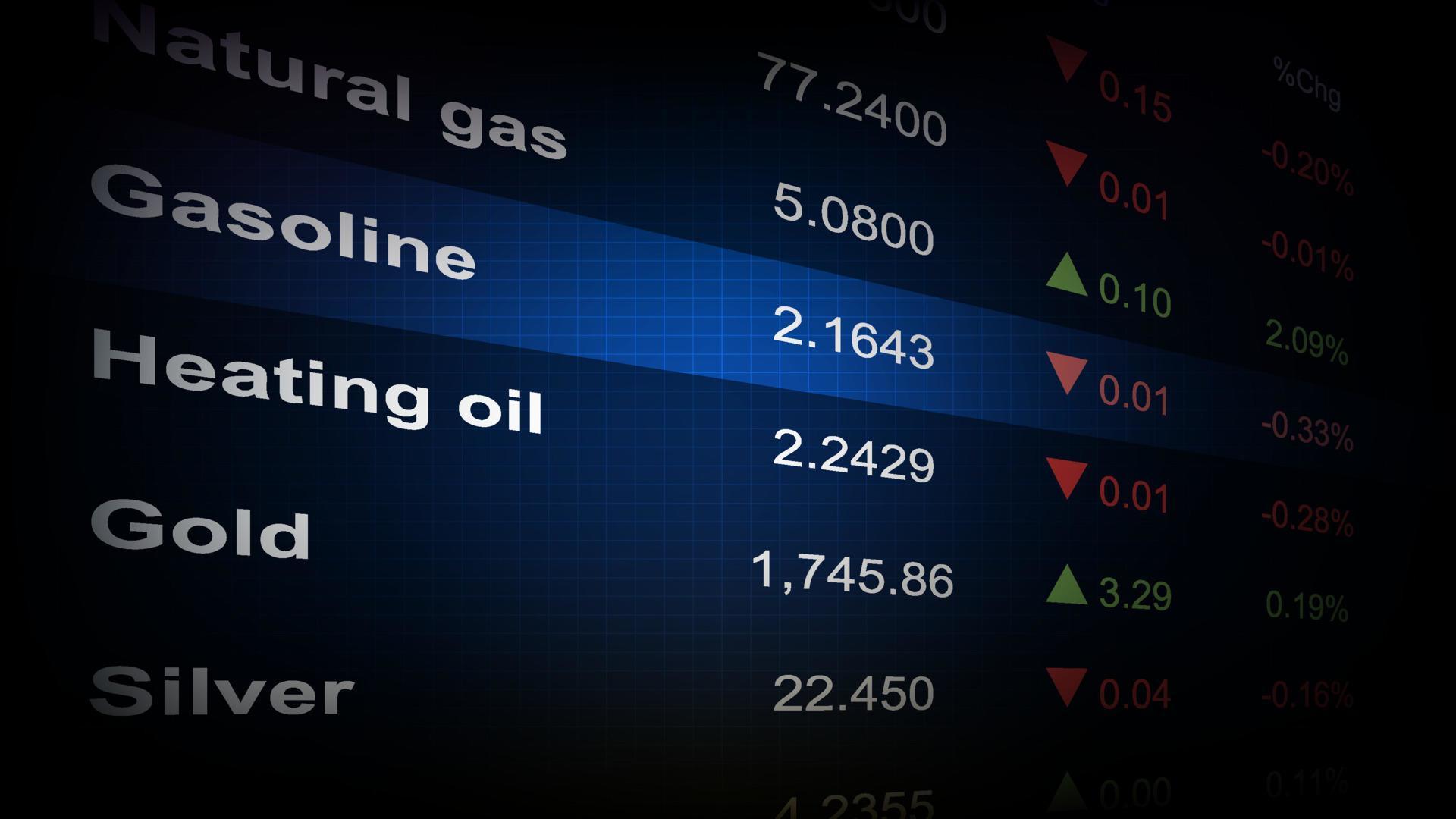 abstract background of stock market The commodity Economic prices index