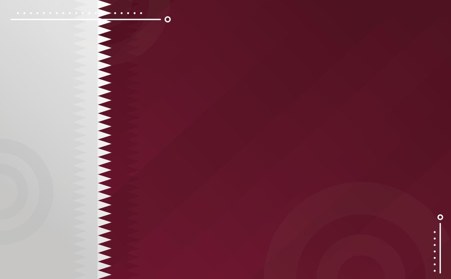 plantilla de diseño de fondo de bandera de qatar en blanco vector