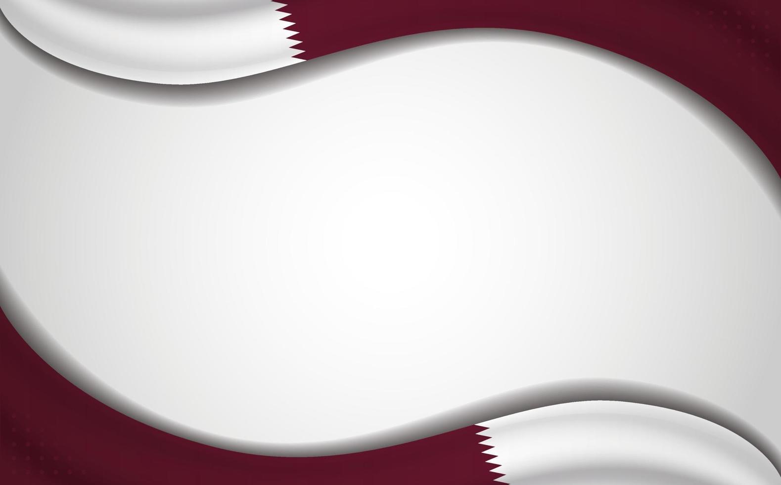 blank qatar flag background design template vector