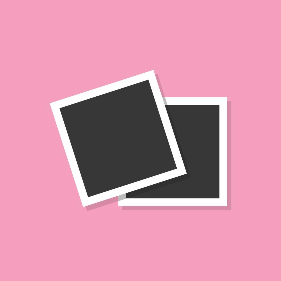 Polaroid photo frames vector