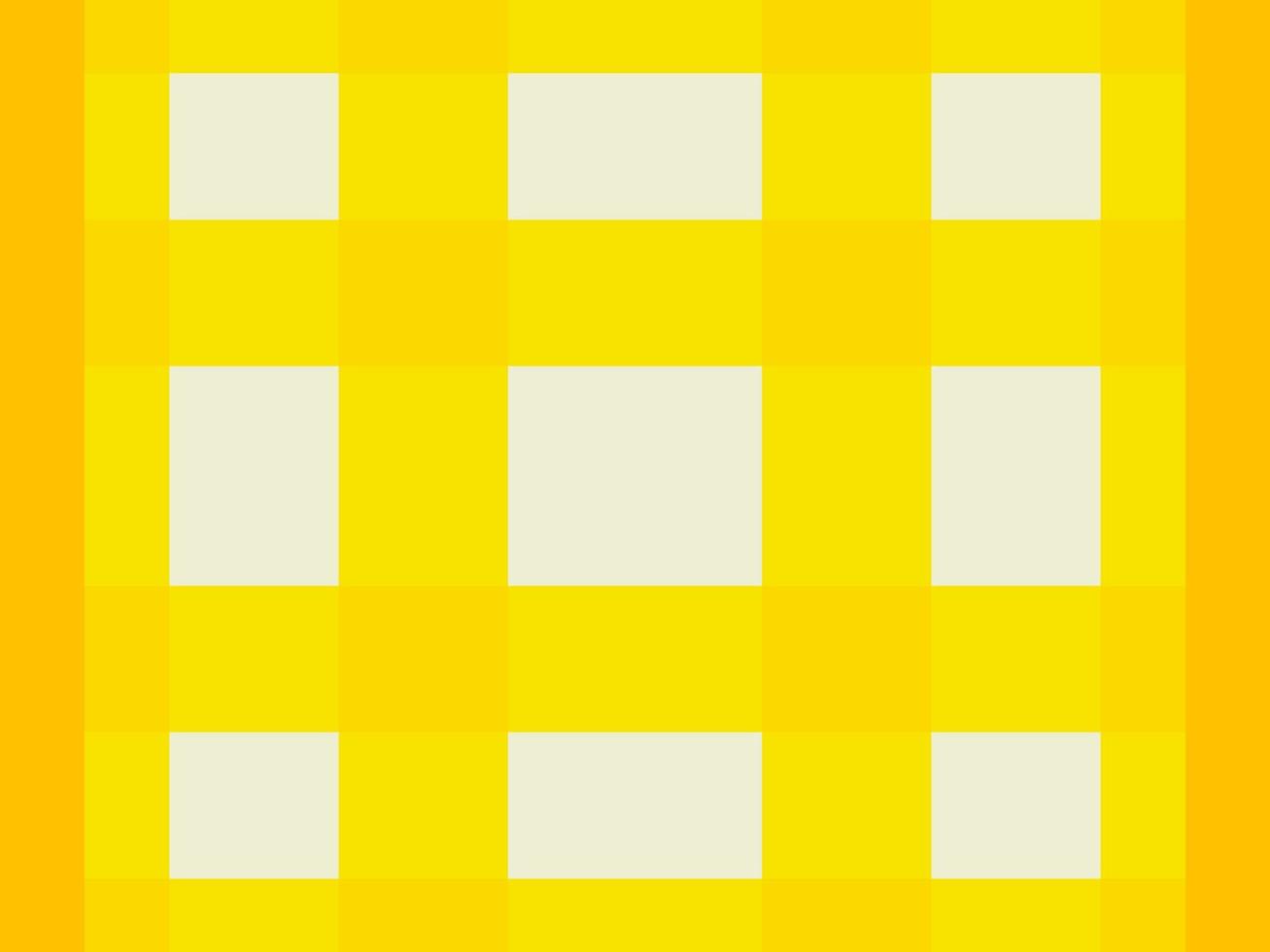 Plaid cartoon character seamless pattern on yellow background vector