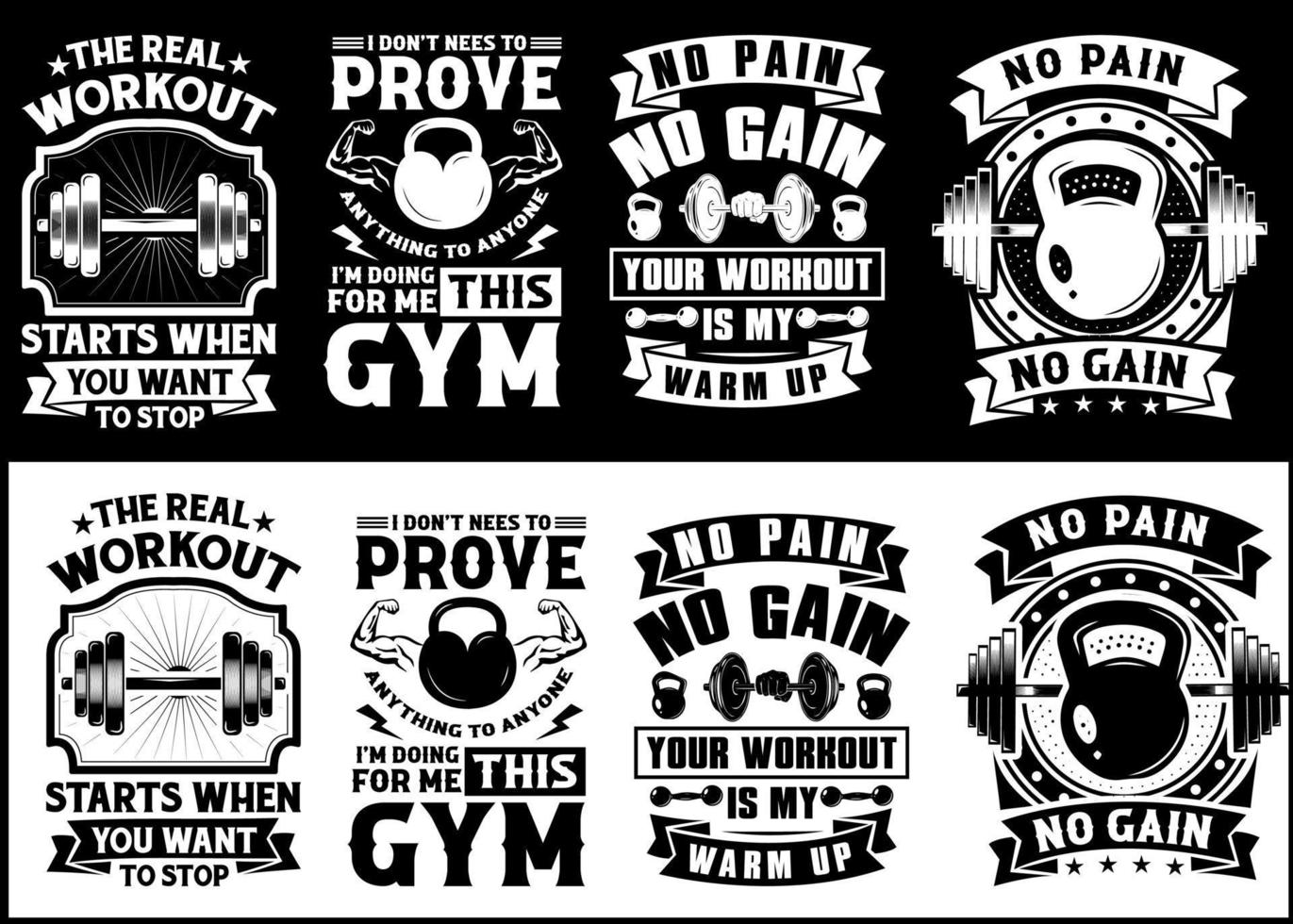 Gym fitness workout strong Crossfit vector design for print