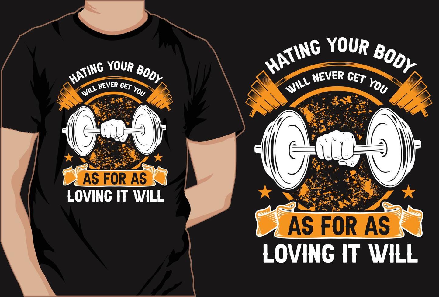 Gym fitness CrossFit workout vector elements and t shirt free download