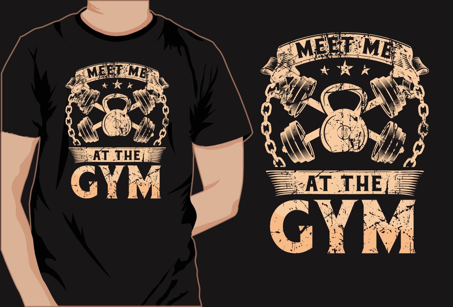 Gym fitness CrossFit workout vector elements and t shirt free download