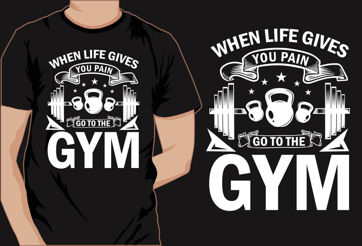 Gym fitness CrossFit workout vector elements and t shirt free download