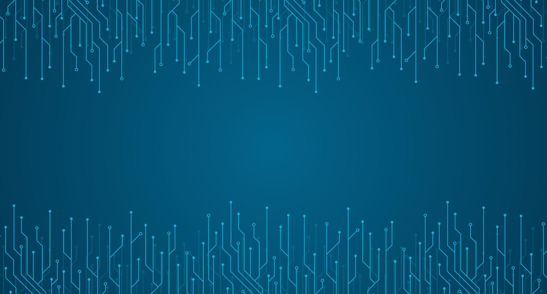 Circuit board electronics digital technology banner. Abstract