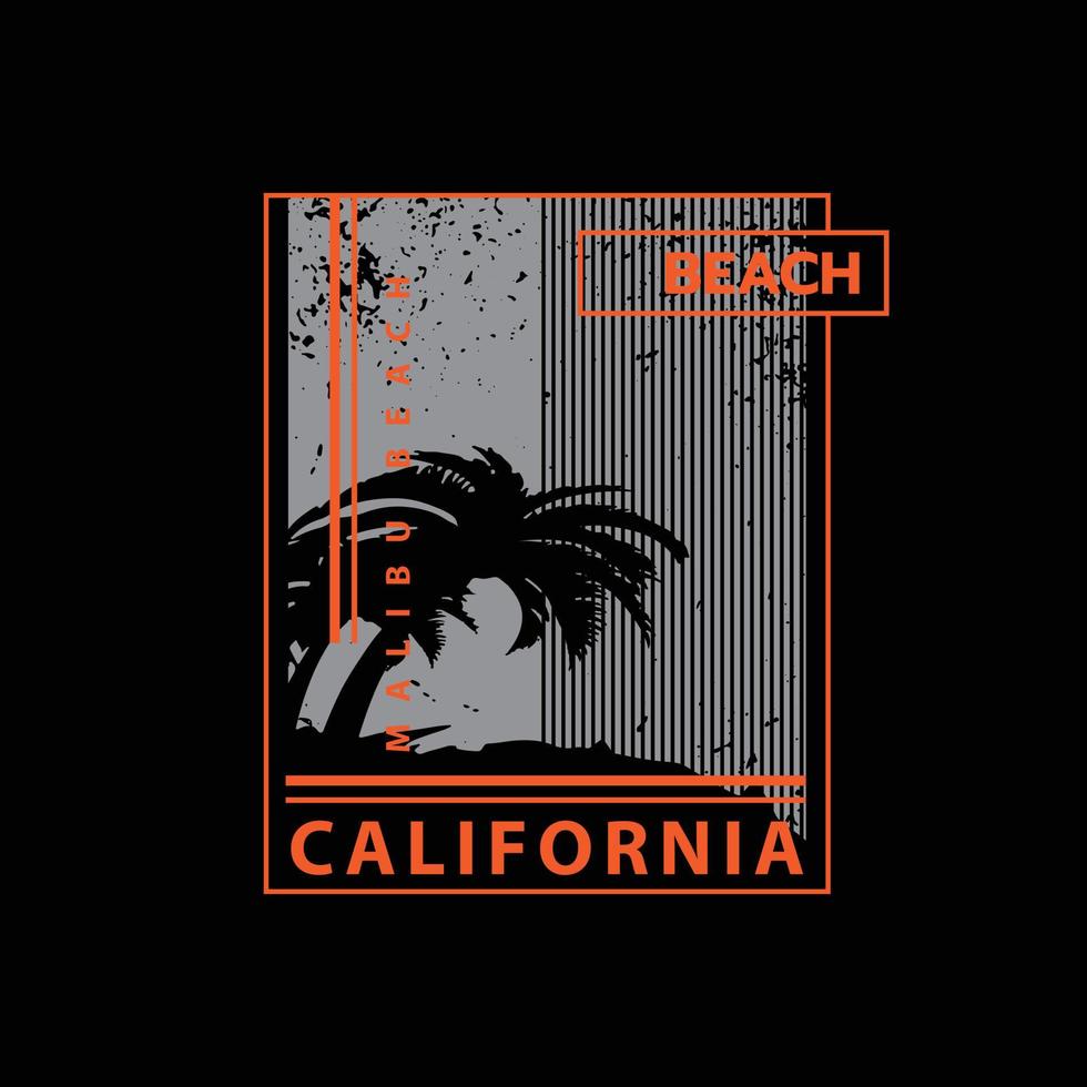 California illustration typography. perfect for t shirt design vector