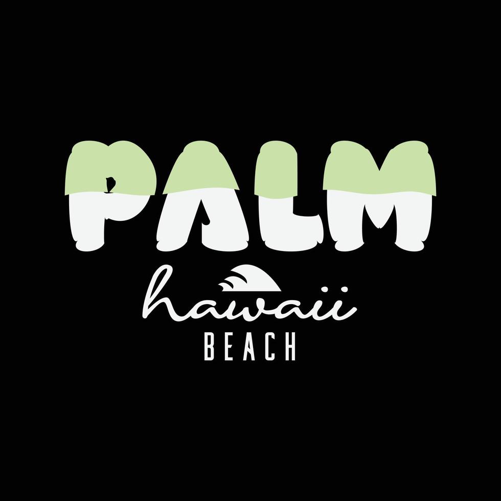 Hawaii illustration typography. perfect for t shirt design vector