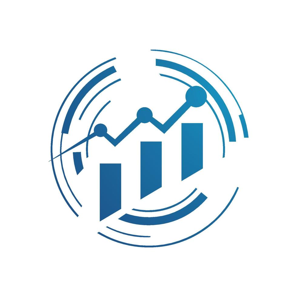 economic tech sale graph search engine optimization seo logo vector icon logotype