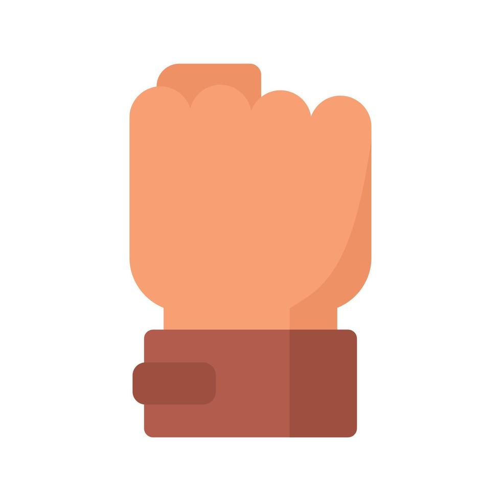 Power fist icon flat isolated vector
