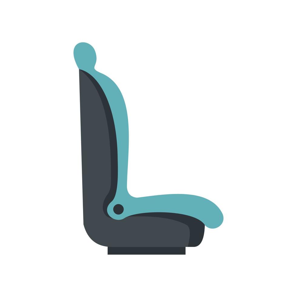 Driver near baby seat icon flat isolated vector