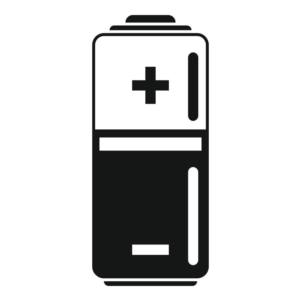 icono de servicio de batería vector simple. Energía completa