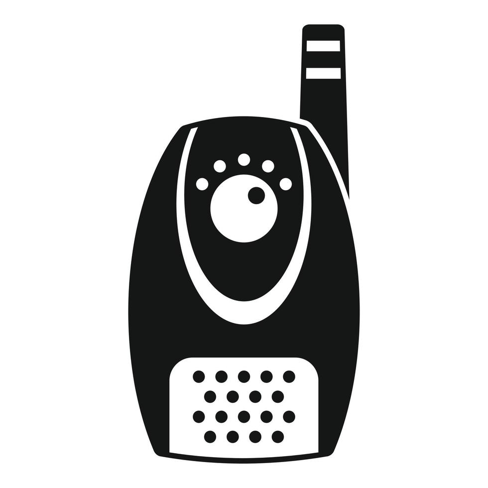 Sleep baby monitor icon simple vector. Infant toy vector