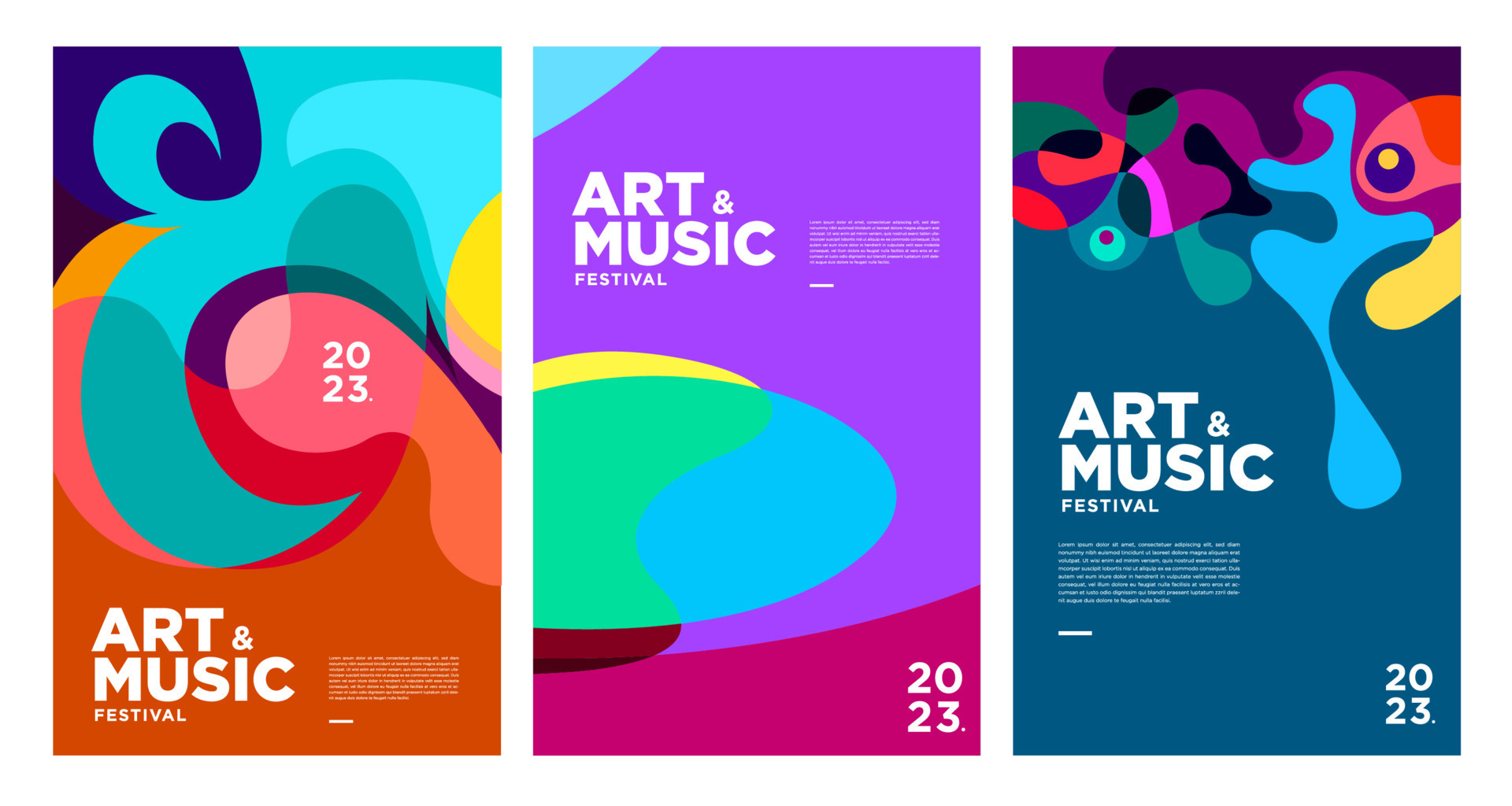 Summer Colorful Art And Music Festival Poster And Cover Template 2023 summer-colorful-art-and-music-festival-poster-and-cover-template-2023