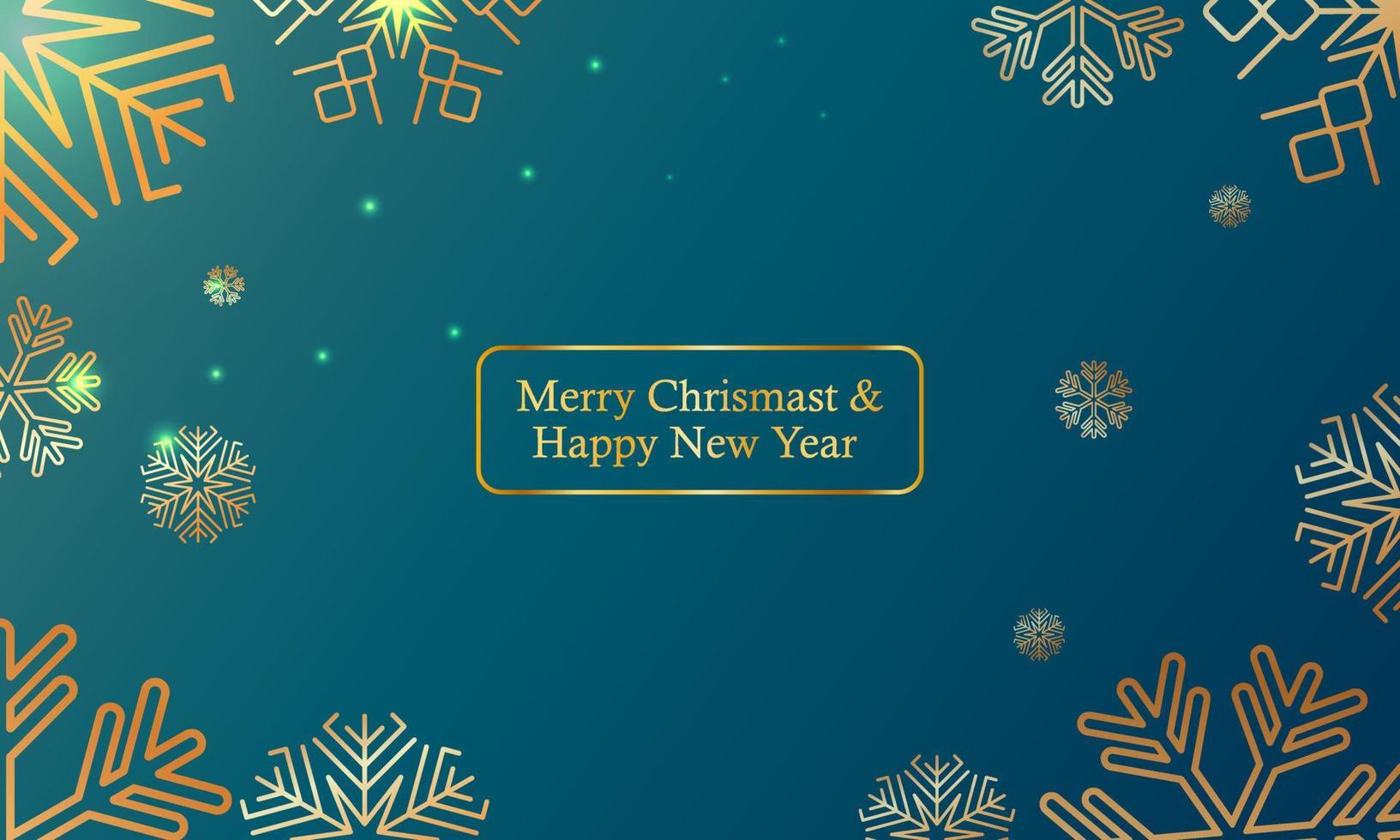 gradiente de lujo feliz navidad y feliz año nuevo fondo vector