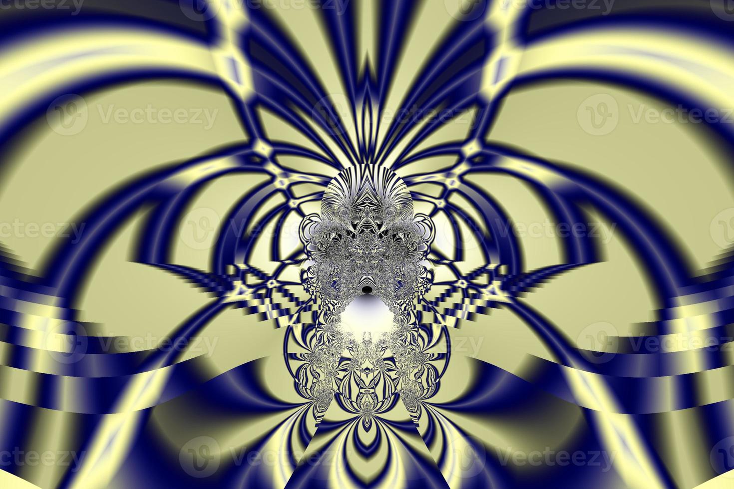 abstract blue-yellow background of lines and swirls, bright contrast pattern, design, graphics photo