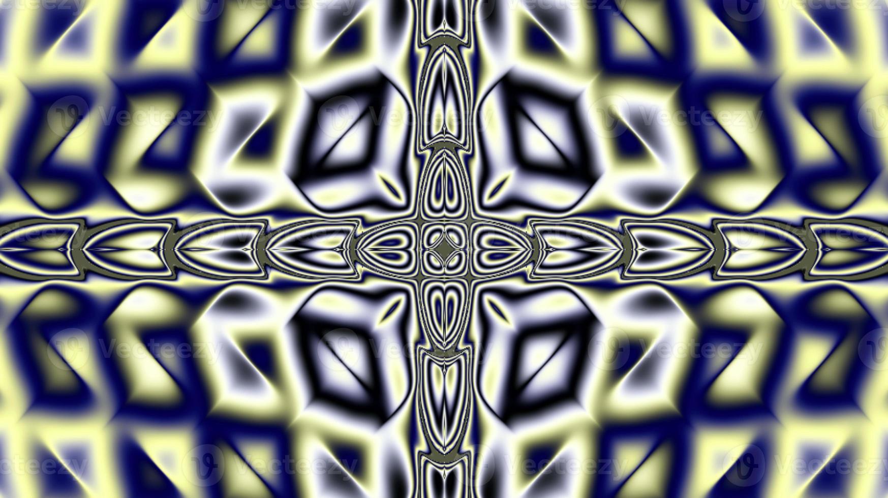 bright abstract geometric yellow-blue pattern of squares, background, design photo