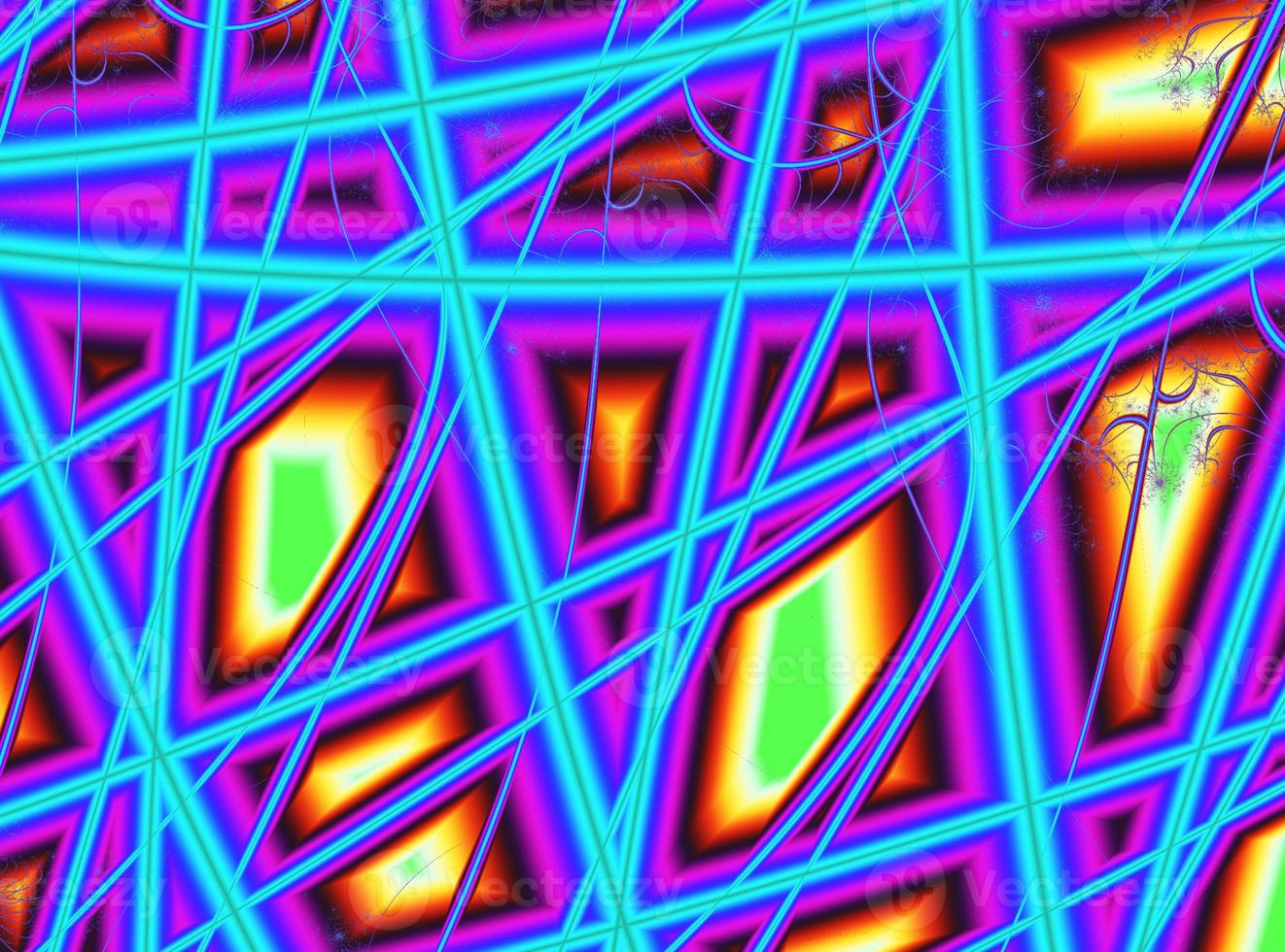 abstract bright multicolor rainbow line drawing, illustration, modern art, design photo