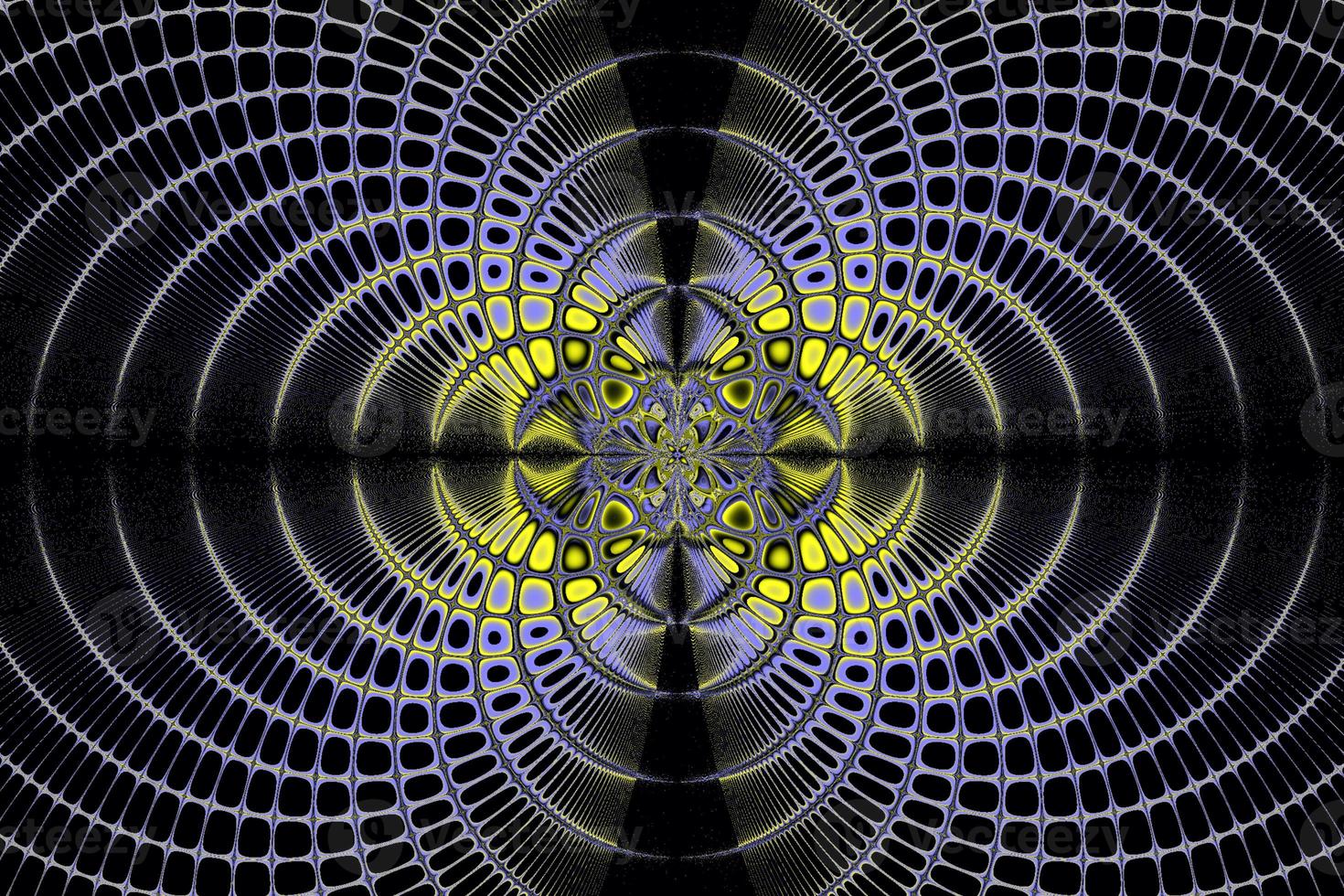 bright abstract geometric yellow-blue pattern of squares, background, design photo
