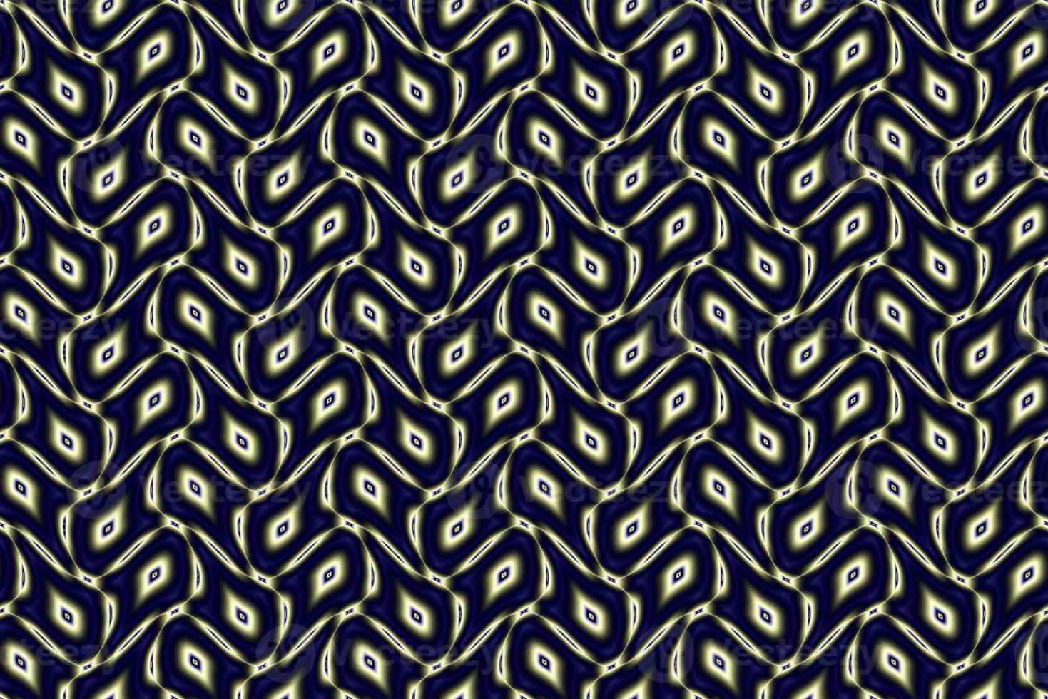geometric seamless yellow-blue symmetrical abstract mosaic pattern, texture, design photo